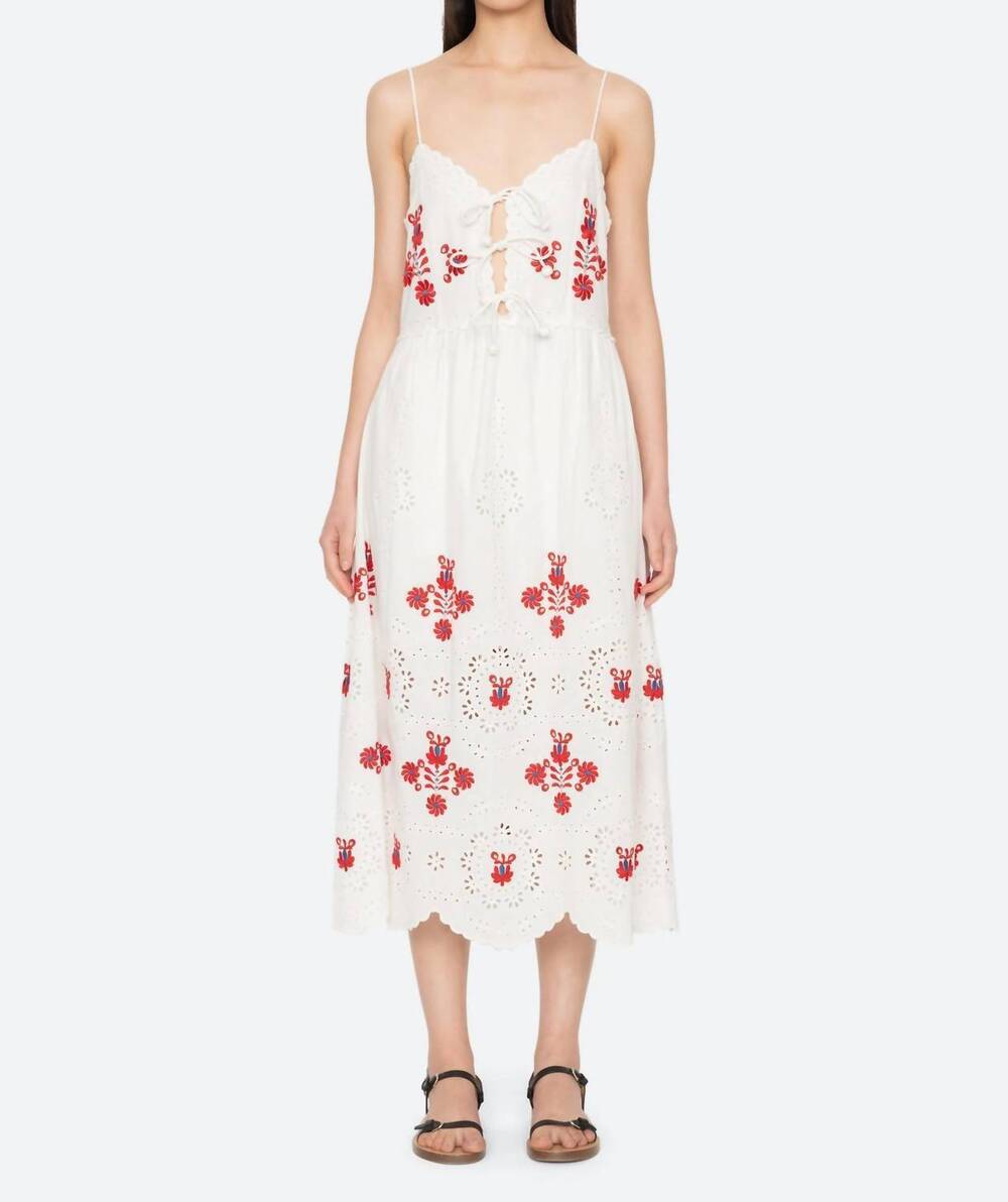 NEW SEA catharina slip dress in cream
